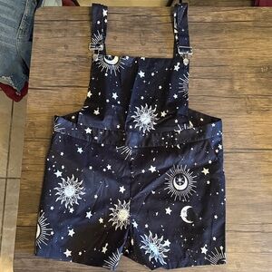 ROMWE Black Celestial Print Women Shorts